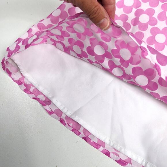 Florence Eiseman Dress Girls Sz 14 Pink Sheer Floral Sundress Boutique Strappy - Picture 5 of 8